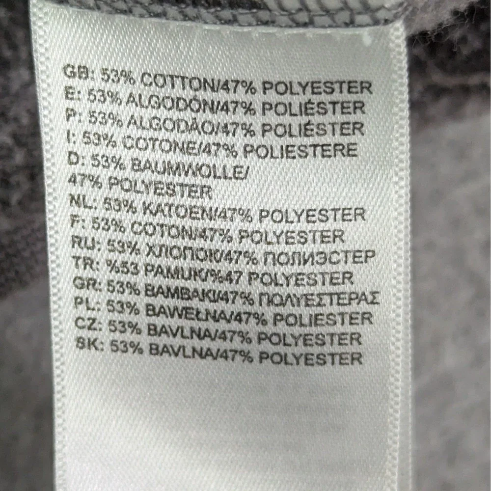 The North‎ Face Mens Half Dome Full Zip Hoodie Size M Gray White Logo